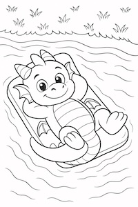 Shokan with stars – coloring page preview