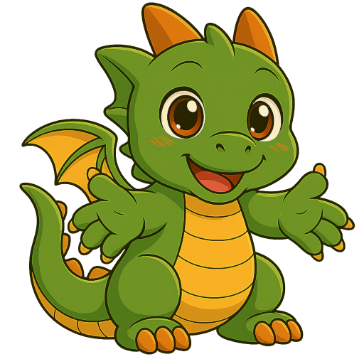 Shokan Dice Telegram sticker pack preview – fun cartoon dragon stickers
